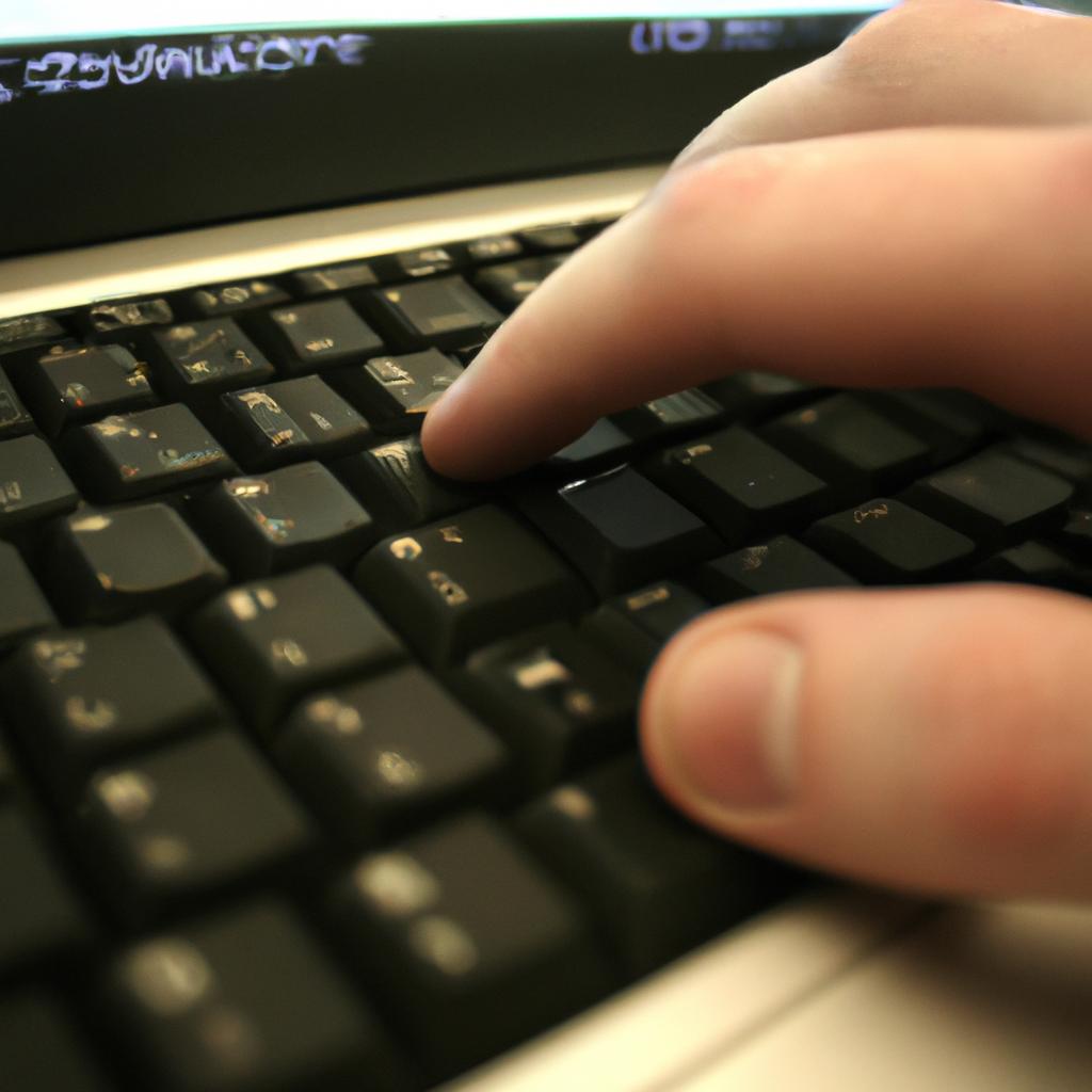 Person coding on a computer